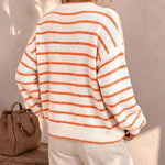 Céliane | Cardigan rayé tricot chic