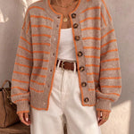 Céliane | Cardigan rayé tricot chic