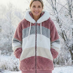 Ombretta | Cappotto Peluche Bicolore