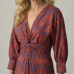 Lune | Robe Midi Enveloppante Naturelle