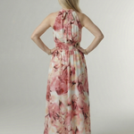 Sylin | Gathered Halter Midi Dress