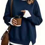 Women's Layered Look Relaxed Sweatshirt