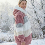 Ombretta | Cappotto Peluche Bicolore