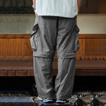 Japanese Three-proof Quick-drying Detachable Pockets Loose Trousers