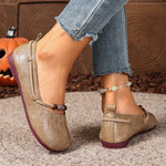Women's Beaded Strap Casual Flats