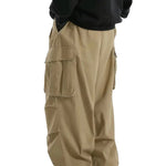KZZ Loose Lightweight style Sports Pants Men Trousers Large pocket cargo casual trousers