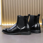 Belucio Leather Chelsea Boots