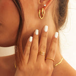 Medium 24mm Brilliant Hoop Earrings