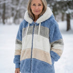 Ombretta | Cappotto Peluche Bicolore