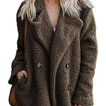 Faux Fur Coat Fuzzy Cardigan Warm Fleece Jacket - Zeagoo (Us Only)