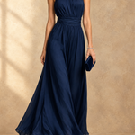 Paula Halter Neck Chiffon Maxi Dress