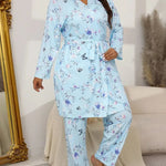 Women's Camisole, Robe & Trouser Lounge Set