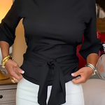 Laurence | Haut élégant avec taille nouée
