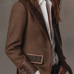 Rosaline | Herringbone Panel Blazer