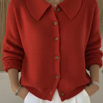 Velia | Cardigan con Collo a Camicia