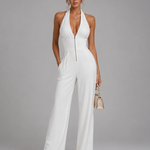 Nymera | Halter Neck Wide Leg Sleeveless Jumpsuit