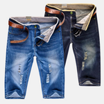 Ridge Distressed Denim Shorts