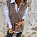 Joséphine | Pull sans manches en maille confortable