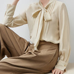 Georgette Tie Neck Blouse