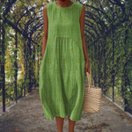 Aikaterini – Elegant sleeveless dress with pockets