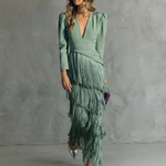 Elegant Dress with Fringes Élise by La Scintilla