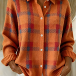 Fiammetta | Checkered Knitted Cardigan