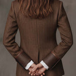 Rosaline | Herringbone Panel Blazer