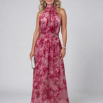 Avien | Soft Halter Neck Midi Dress
