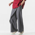 Irregular Retro Casual Trousers