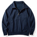 Half-zip Lapel Loose Casual Long-sleeved Sweatshirt
