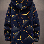 Celestine Geometric Hooded Jacket
