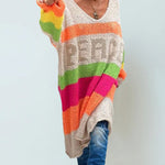 Zeagoo Women's Bohemian Casual Pullover Sweater Dress