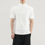 Straight Shoulder Jumpsuit Collar Knitted Slim Fit T-shirt