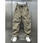 Zipper Scimitar Loose Straight Harem Pants