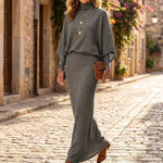 Women's Batwing Top & Maxi Skirt Set