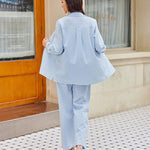 Linen Shirts Loose Long Pants Beach Outfits - Zeagoo (Us Only)