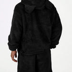 KZZ Men's Hooded Sweatshirt Shorts Set, Very Worthwhile Hoodie Top Pants Two-Piece Suit