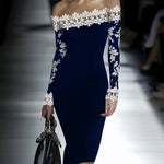 24-Hour-Shipping Lace Neckline Hip Dress