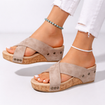 Avela Leather Platform Sandals