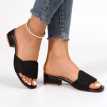 Selene Woven Mule Sandals
