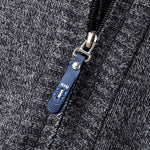 KZZ Men's half-zip sweater with a zippered pocket