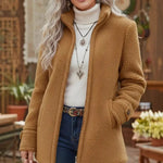 Women's Sherpa Fleece Zip-Up Jacket