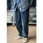 Japanese Retro Washed Corduroy Loose Overalls