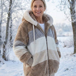 Ombretta | Cappotto Peluche Bicolore