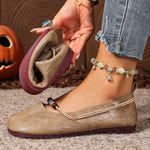 Women's Beaded Strap Casual Flats