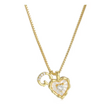 Women's Personalised Heart Initial Necklace