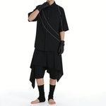 Loose-Fit Casual Lapel T-Shirt