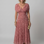 Calen | Off Shoulder Flow Midi Dress