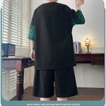 KZZ Trendy letter print short-sleeved menswear