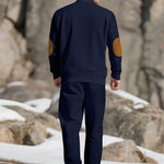 KZZ Men's knitted suit